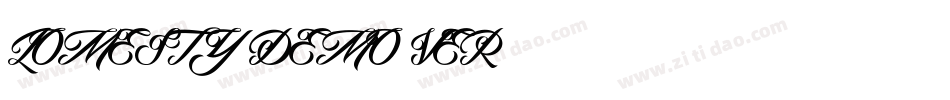 LOMESTY DEMO VER字体转换